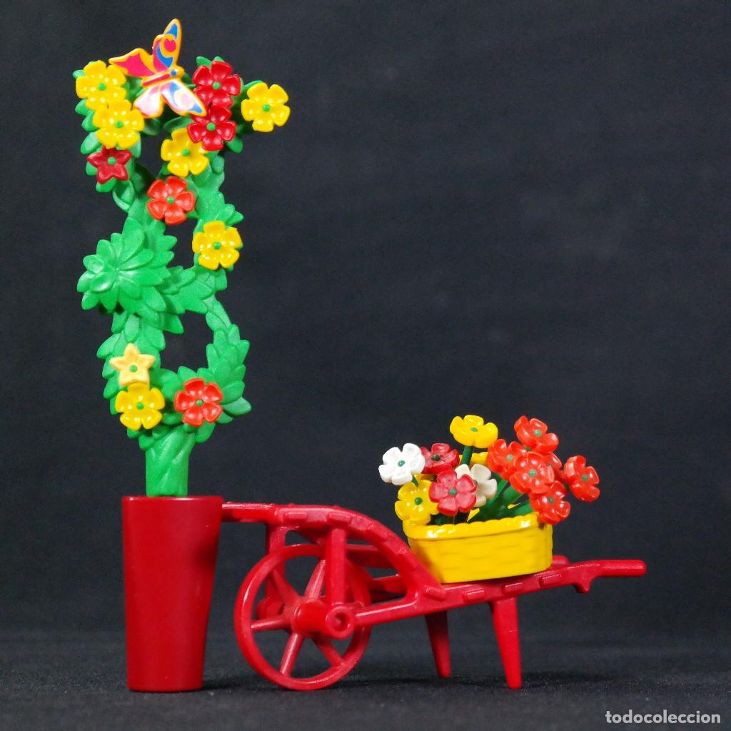Playmobil: Playmobil carretilla con flores k ☼