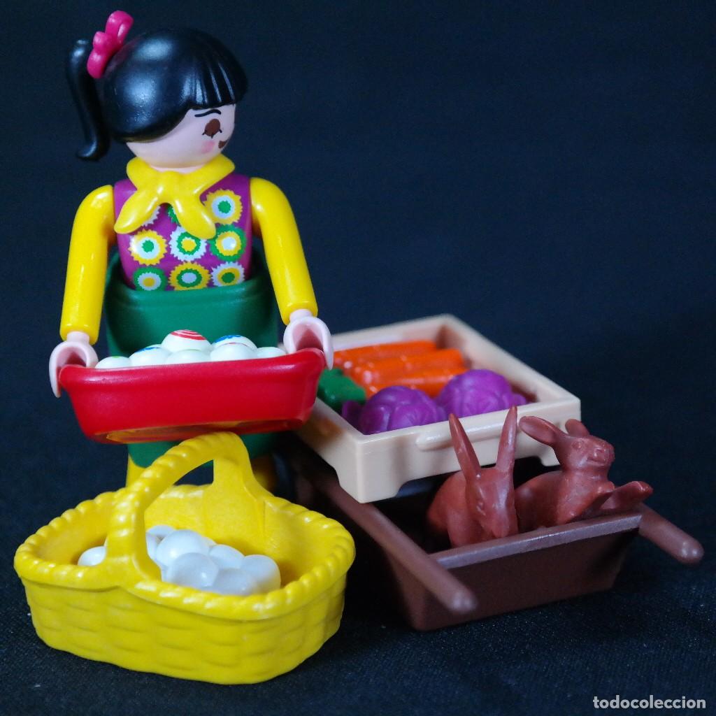 Playmobil: Playmobil mujer granjera con accesorios k ☼