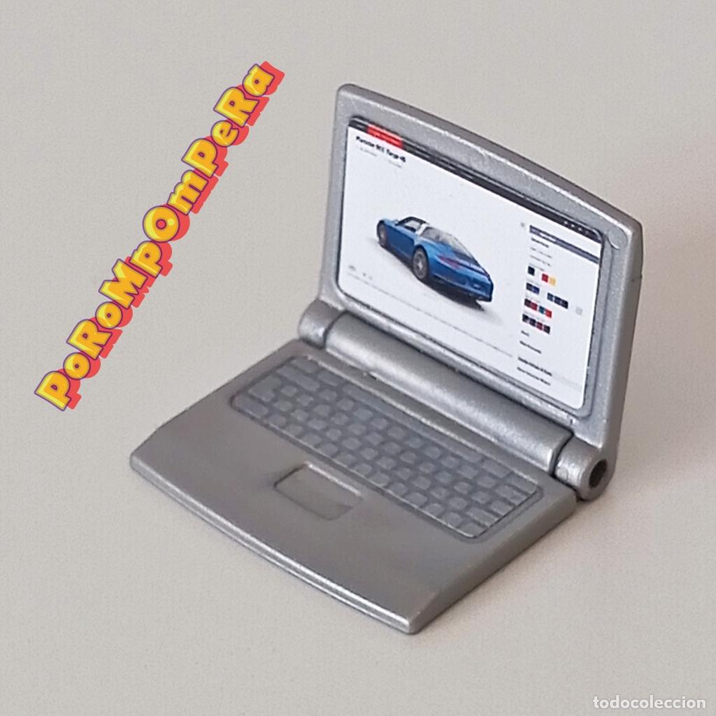 Playmobil: PLAYMOBIL ordenador port&aacute;til oficina casa habitaci&oacute;n laptop macbook U2