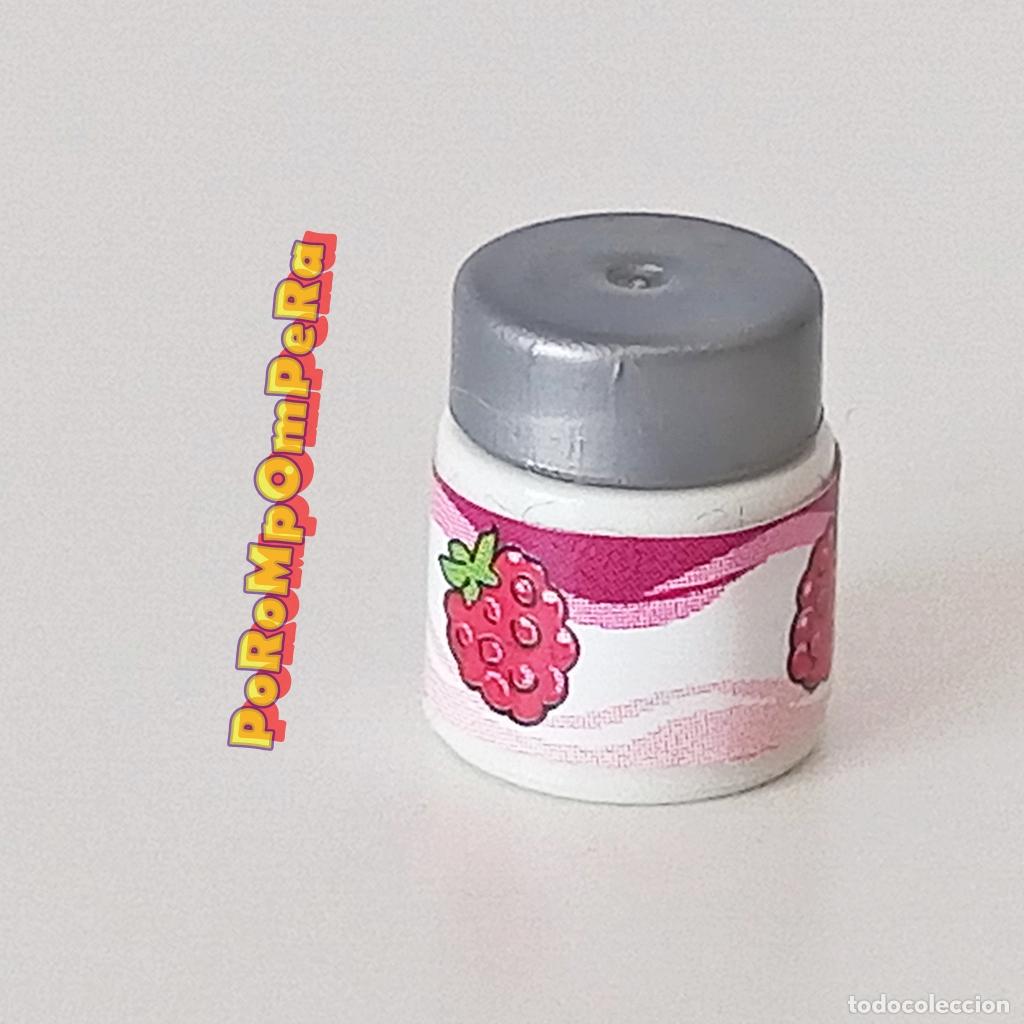 Playmobil: PLAYMOBIL tarro blanco tapa plateada bote envase cocina tienda supermercado fresas U2