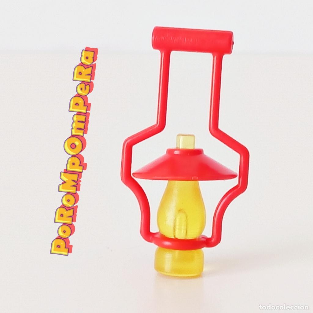 Playmobil: PLAYMOBIL candil rojo 3023 3770 3805 403X 4460 5729 l&aacute;mpara aceite mina fuerte oeste pirata ranch U2