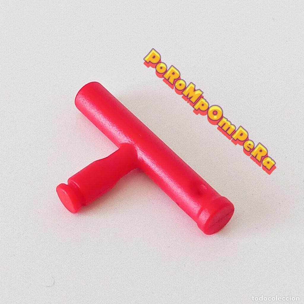 Playmobil: PLAYMOBIL pieza roja cierre puerta vallado parque infantil 5567 cerrojo valla U2