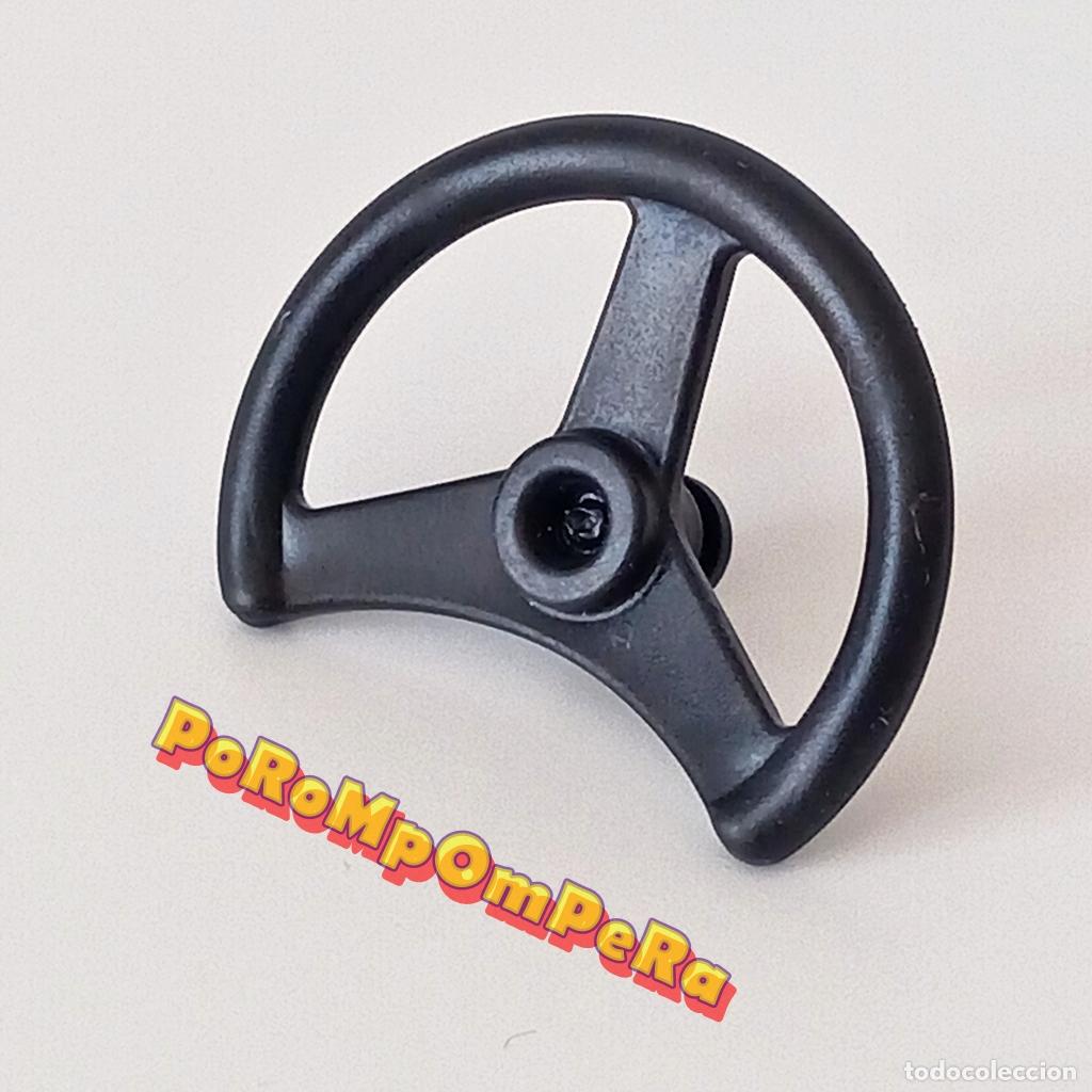 Playmobil: PLAYMOBIL volante negro veh&iacute;culo coche tractor jeep cami&oacute;n gr&uacute;a barco lancha crucero autocaravana U2