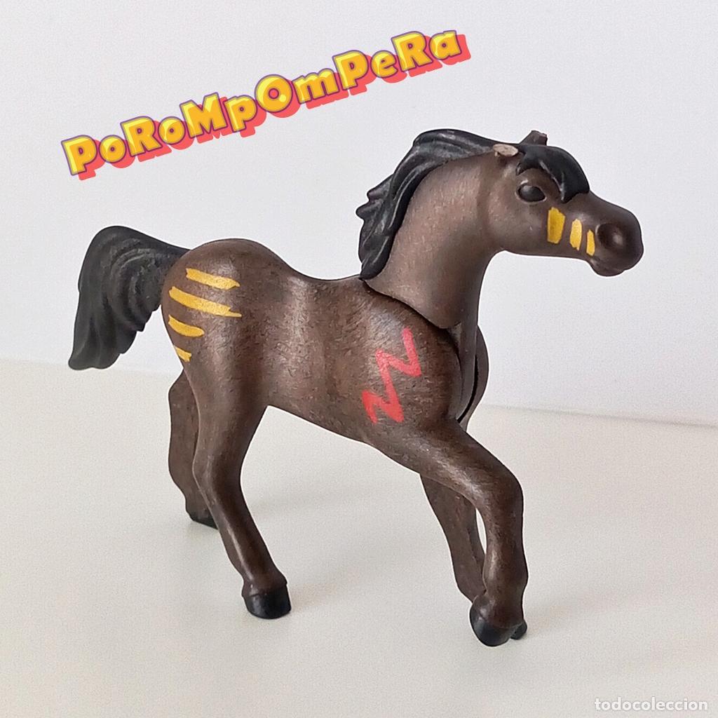Playmobil: PLAYMOBIL caballo galope indio marr&oacute;n oscuro 5247 U2