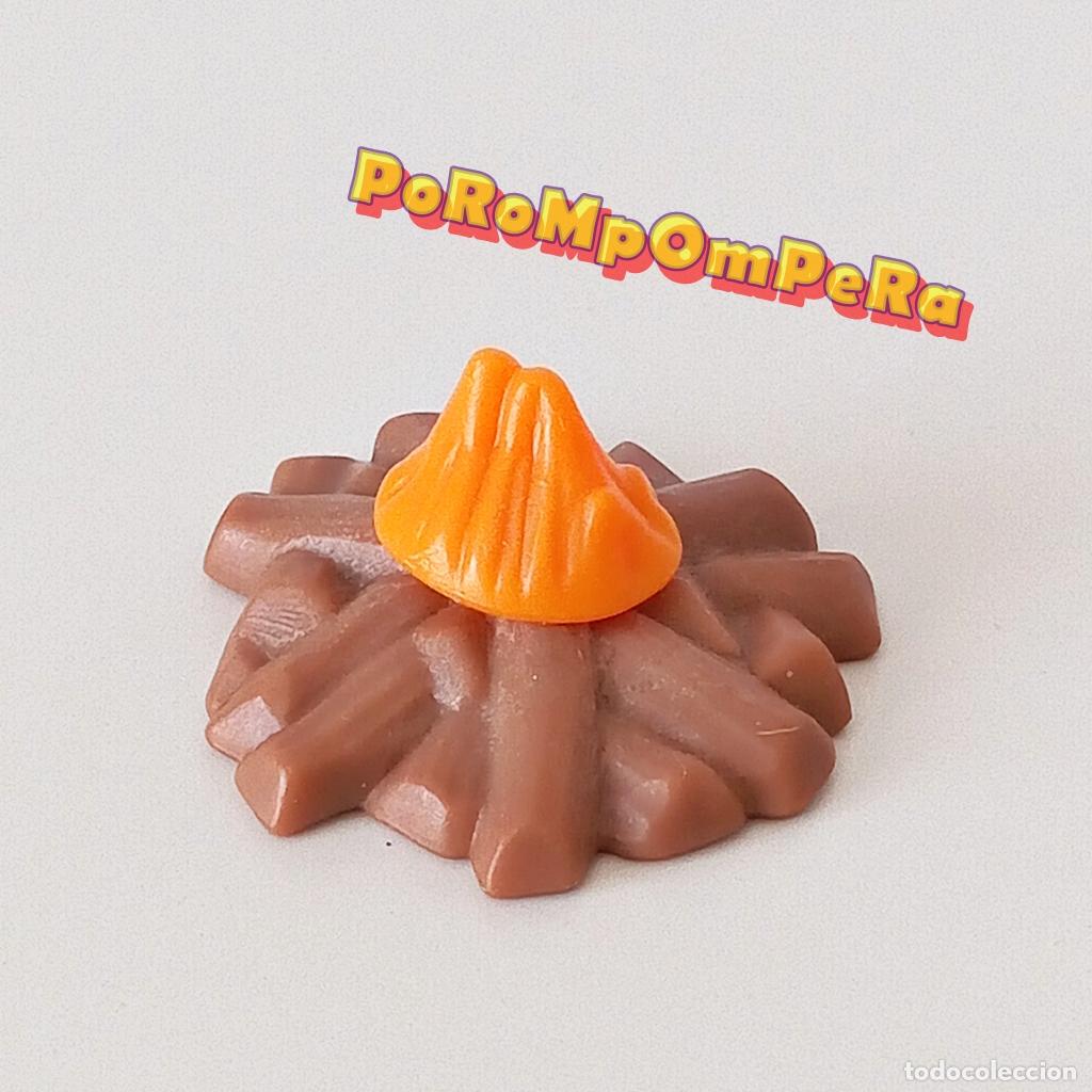 Playmobil: PLAYMOBIL fogata madera hoguera fuego ascuas le&ntilde;os medieval viking oeste bel&eacute;n pirata + U2