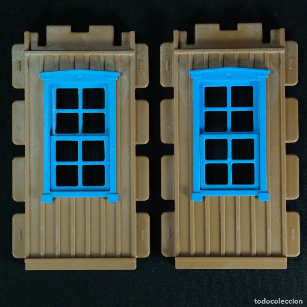 Playmobil: Playmobil dos paredes con ventanas celestes steck ☼