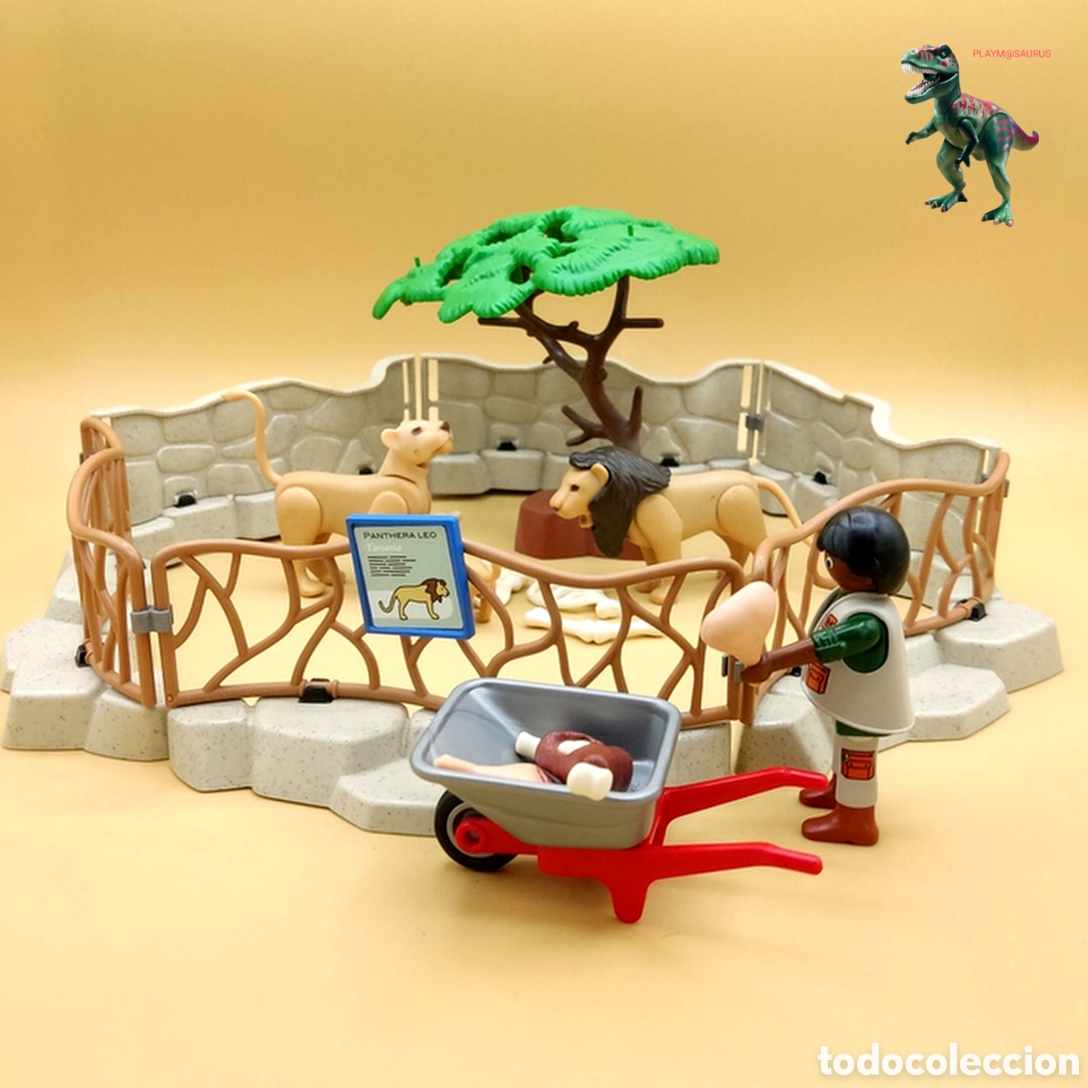 Playmobil: PLAYMOBIL recinto de leones zoo reserva animal leon safari 4828 6944 7977 3634 3145 3240 4093 6634