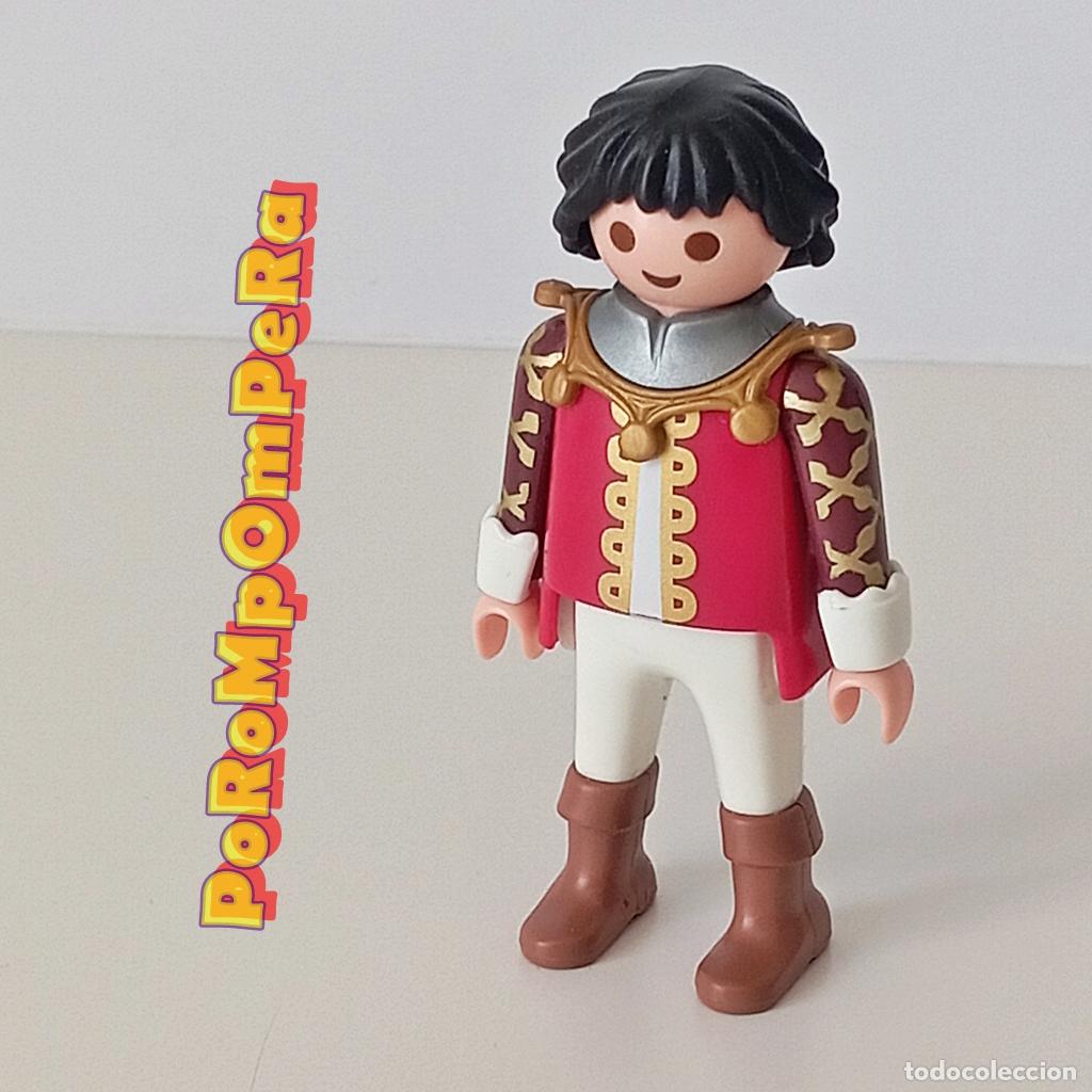 Playmobil: PLAYMOBIL figura pr&iacute;ncipe medieval 9215 CUSTOM/COMPLETAR FA