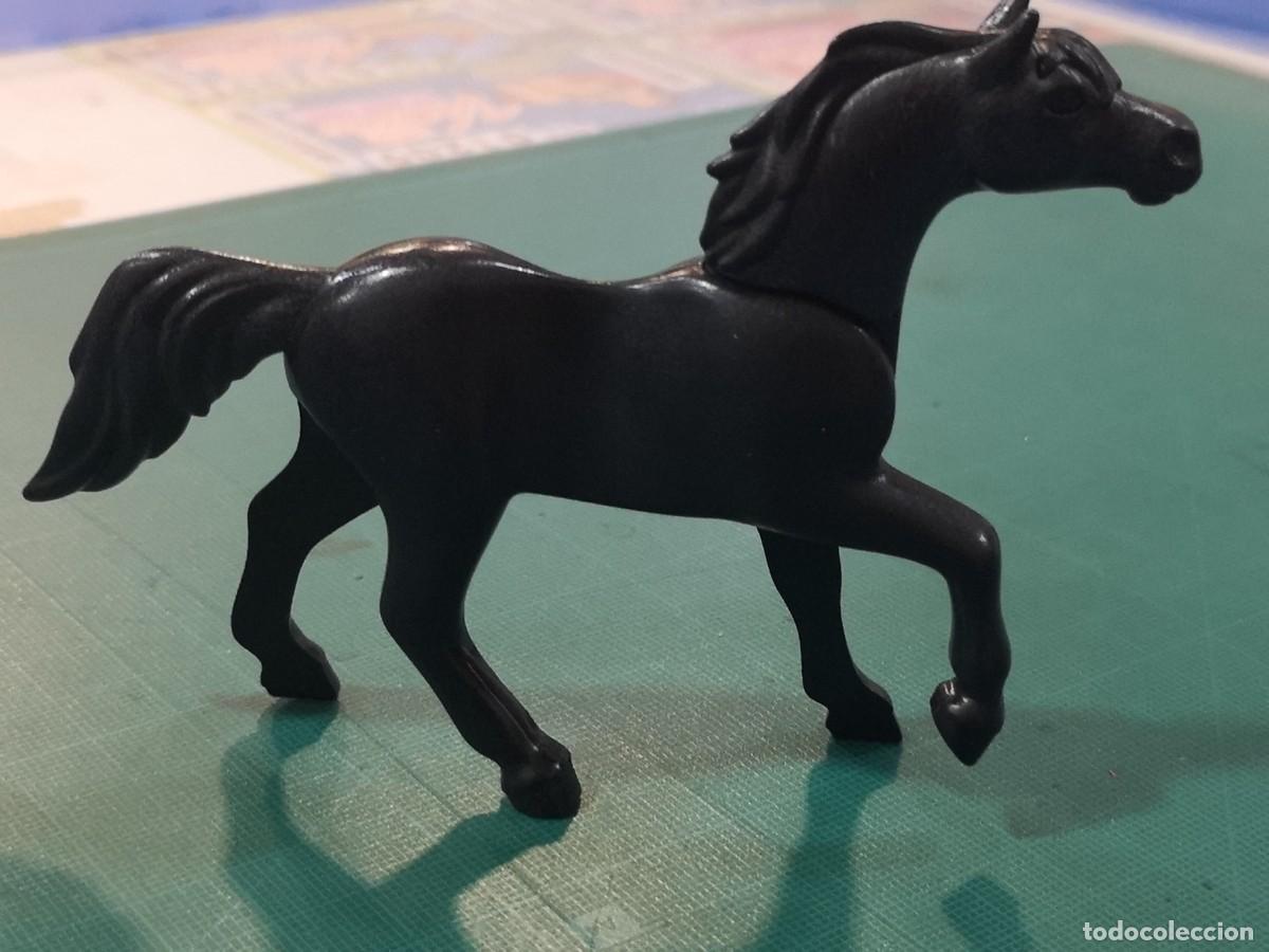Playmobil: Playmobil caballo negro moderno trote animales Bel