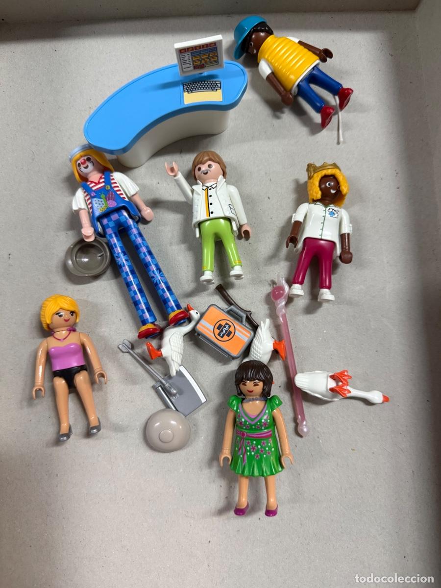 Playmobil: LOTE PLAYMOBIL ORIGINAL &ndash; FIGURAS, PAYASO, ANIMALES Y ACCESORIOS-LOTE 2