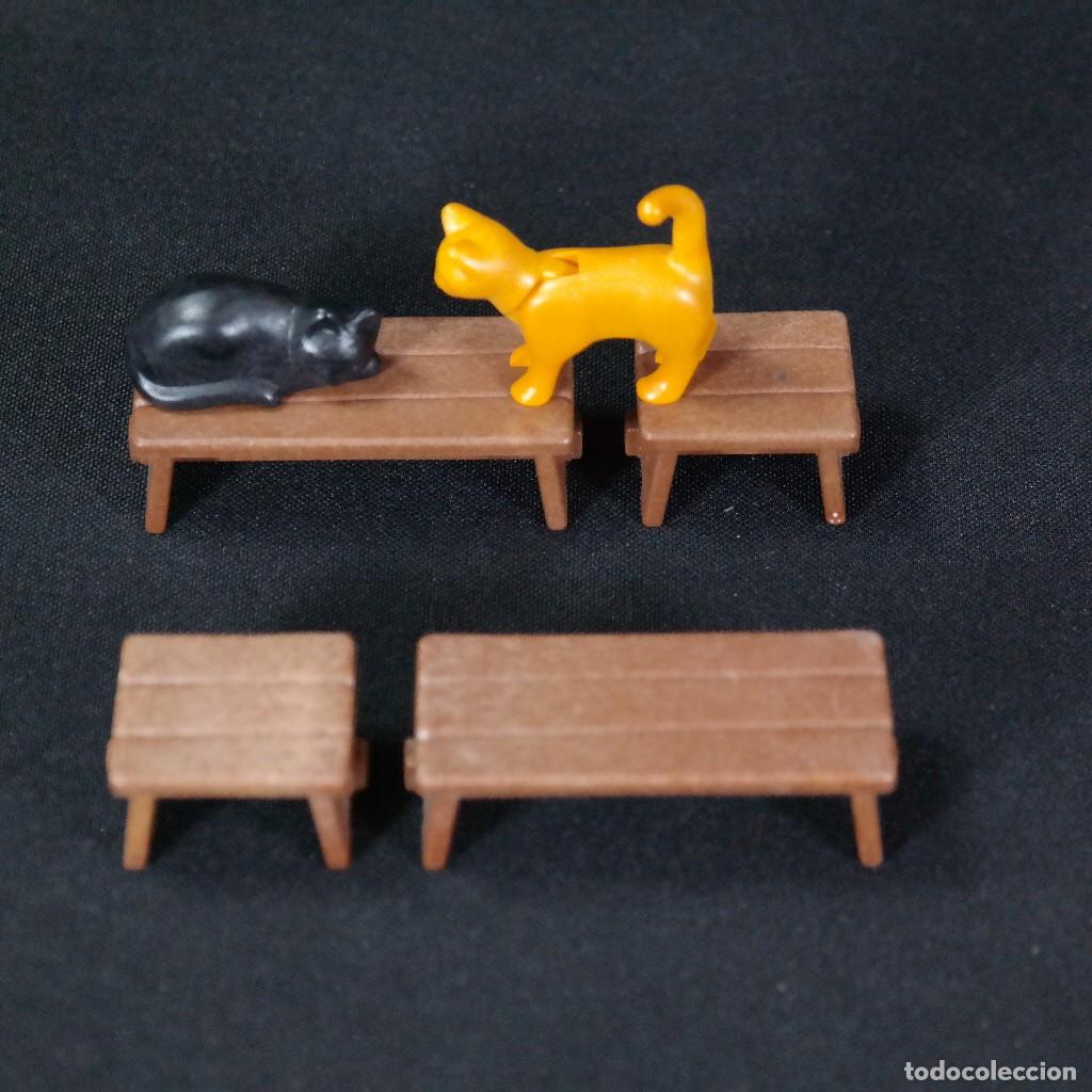 Playmobil: Playmobil bancos con gatos ☼