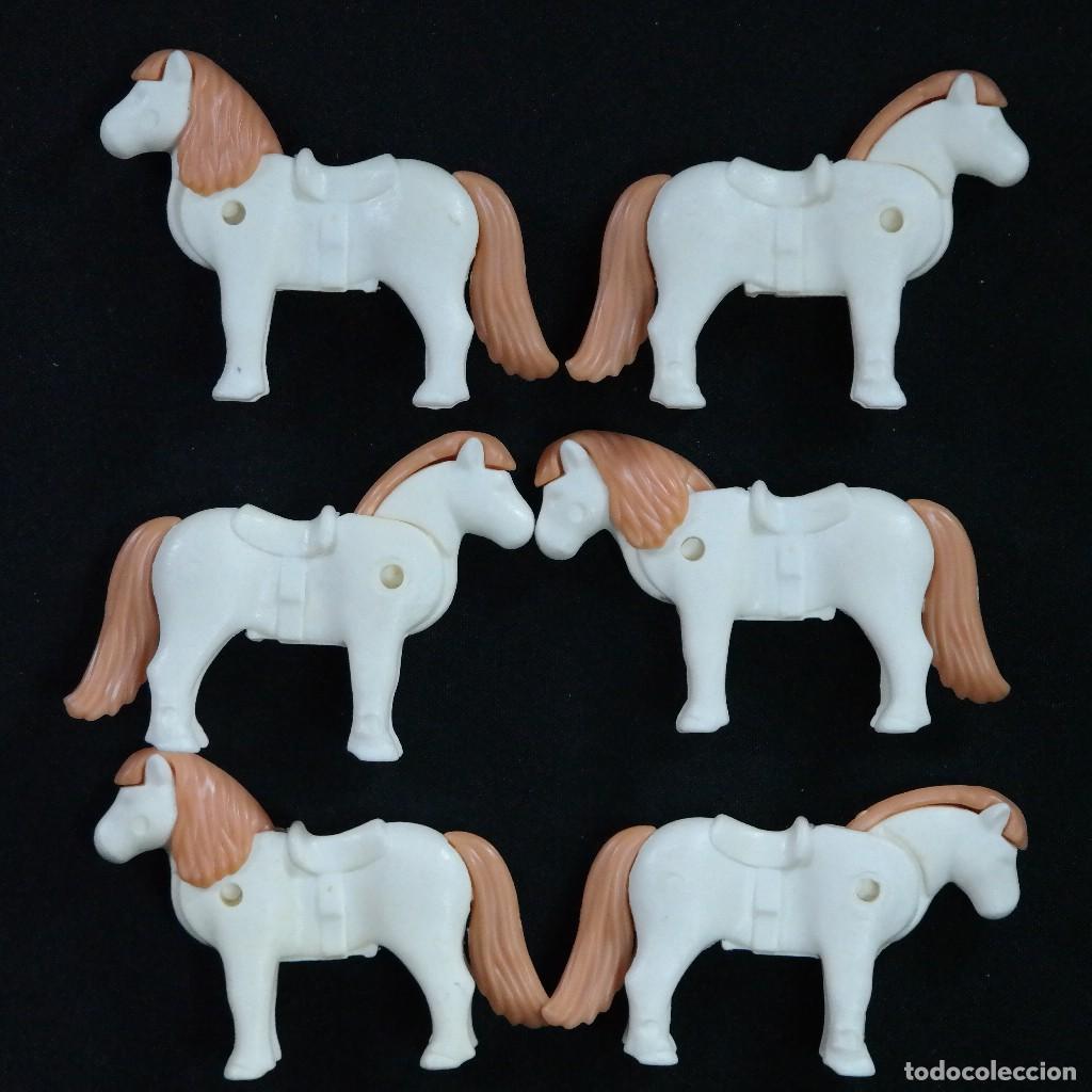 Playmobil: Playmobil 6 ponys blancos ☼
