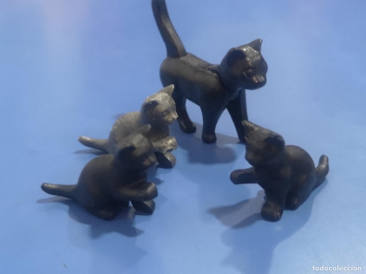 Playmobil: Playmobil fam&iacute;lia gatos negros brujas akelarre mascota Bel