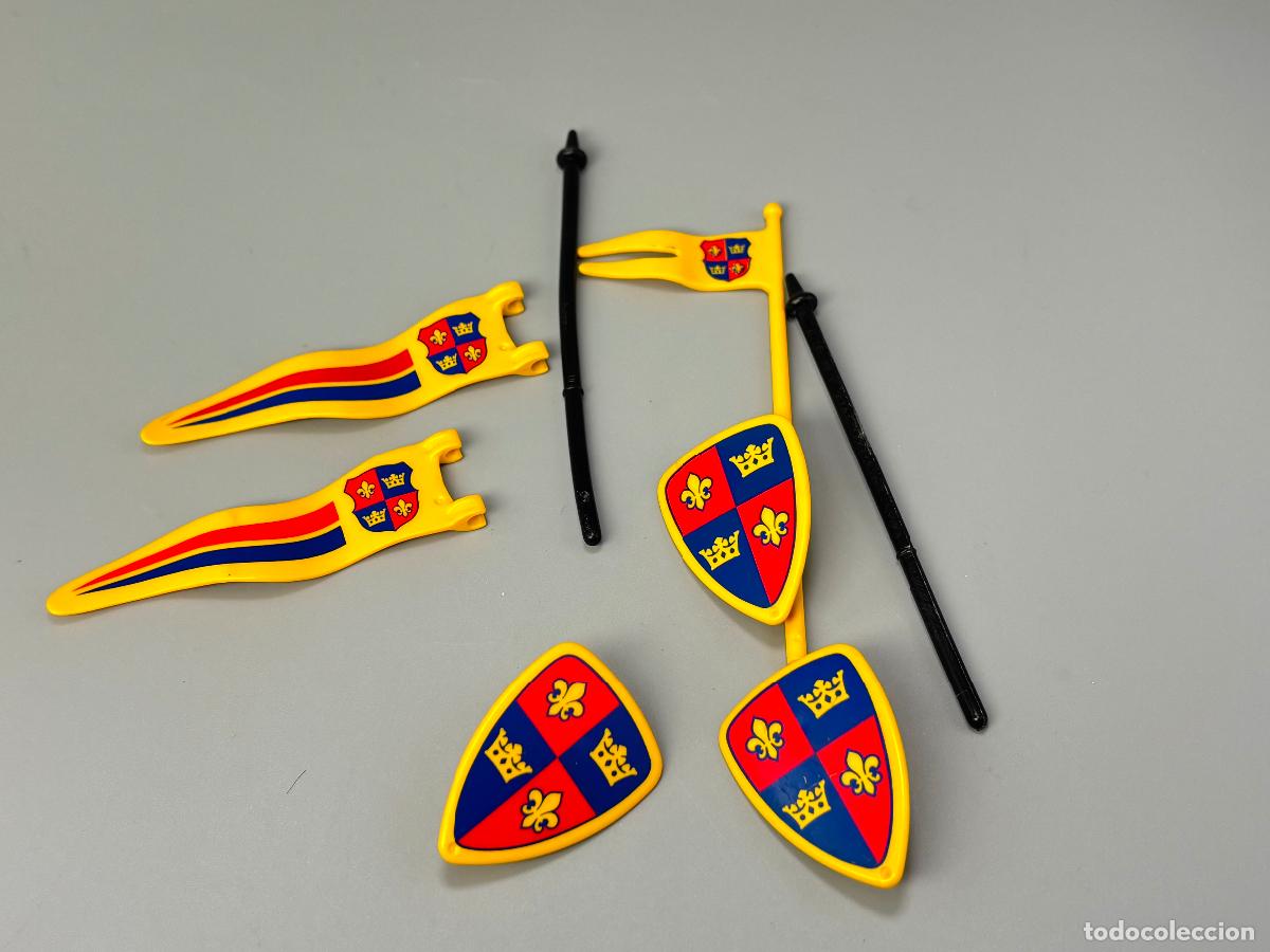 Playmobil: playmobil 3674 lote escudo bandera caballero