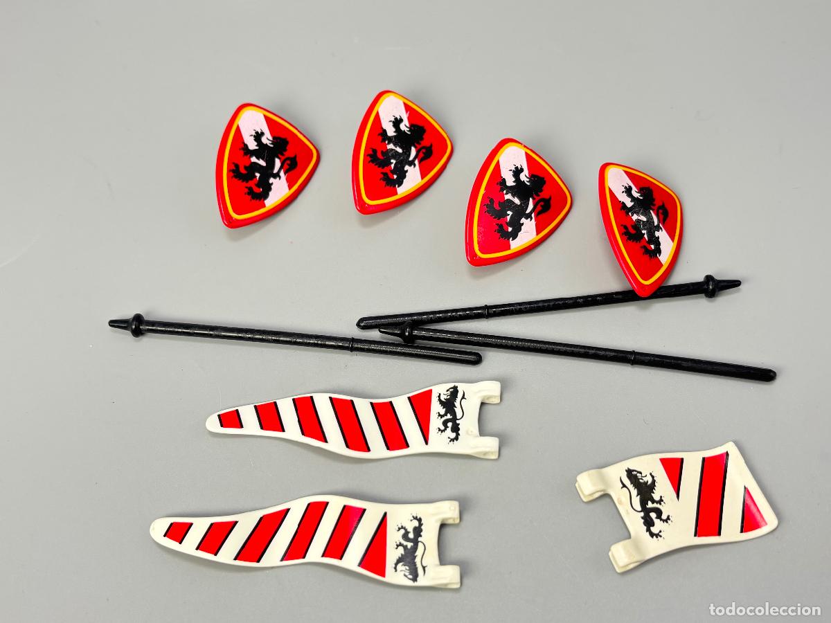 Playmobil: playmobil 3583 lote escudo y bandera caballero