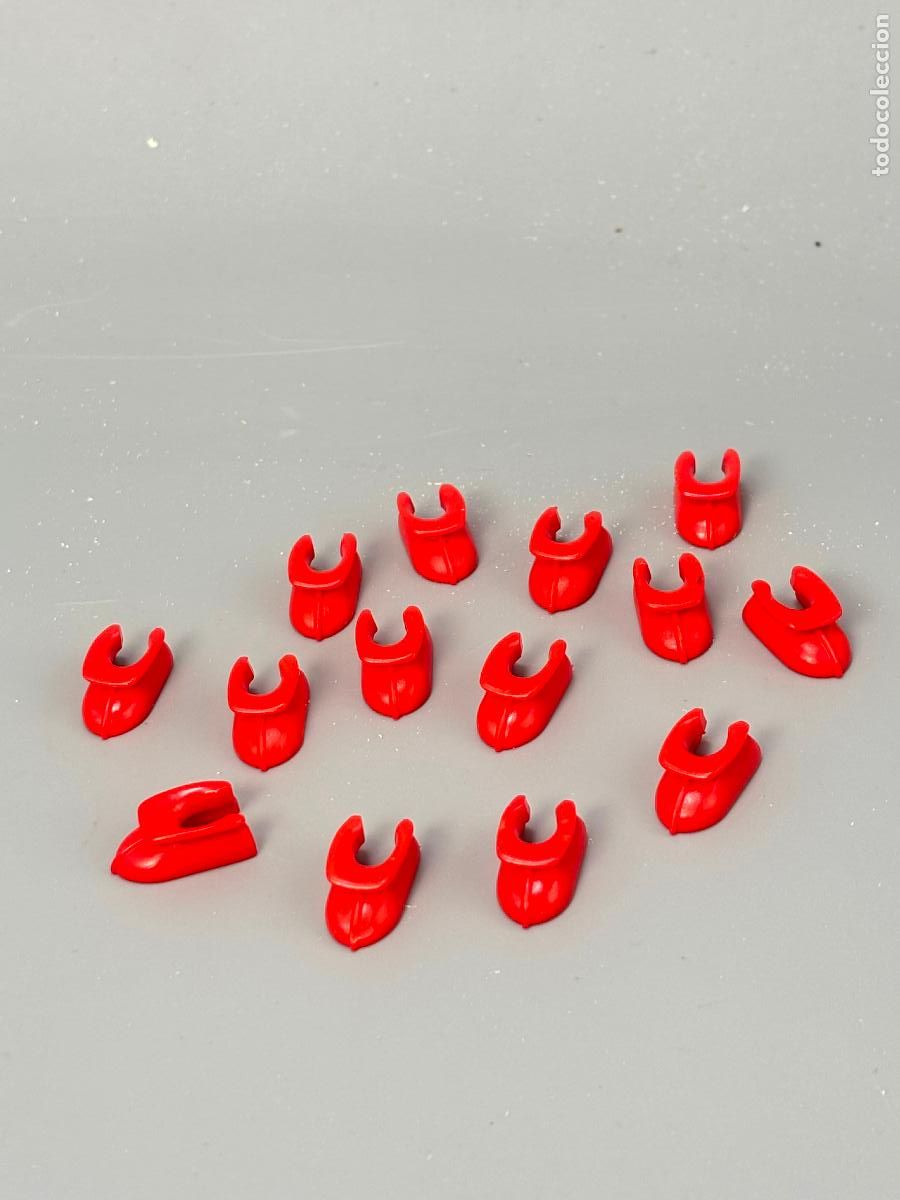 Playmobil: Playmobil lote calzado india oeste rojo