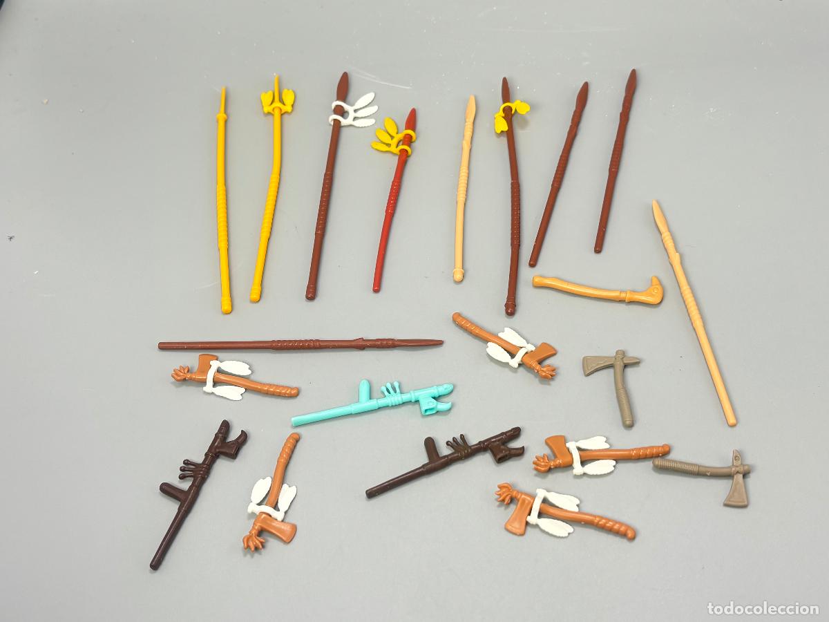 Playmobil: Playmobil lote lanza hacha pipa indio india