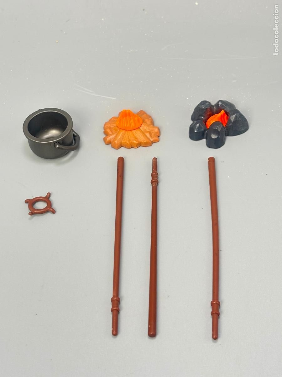 Playmobil: Playmobil 3733 3747 fuego caldero y tr&iacute;pode