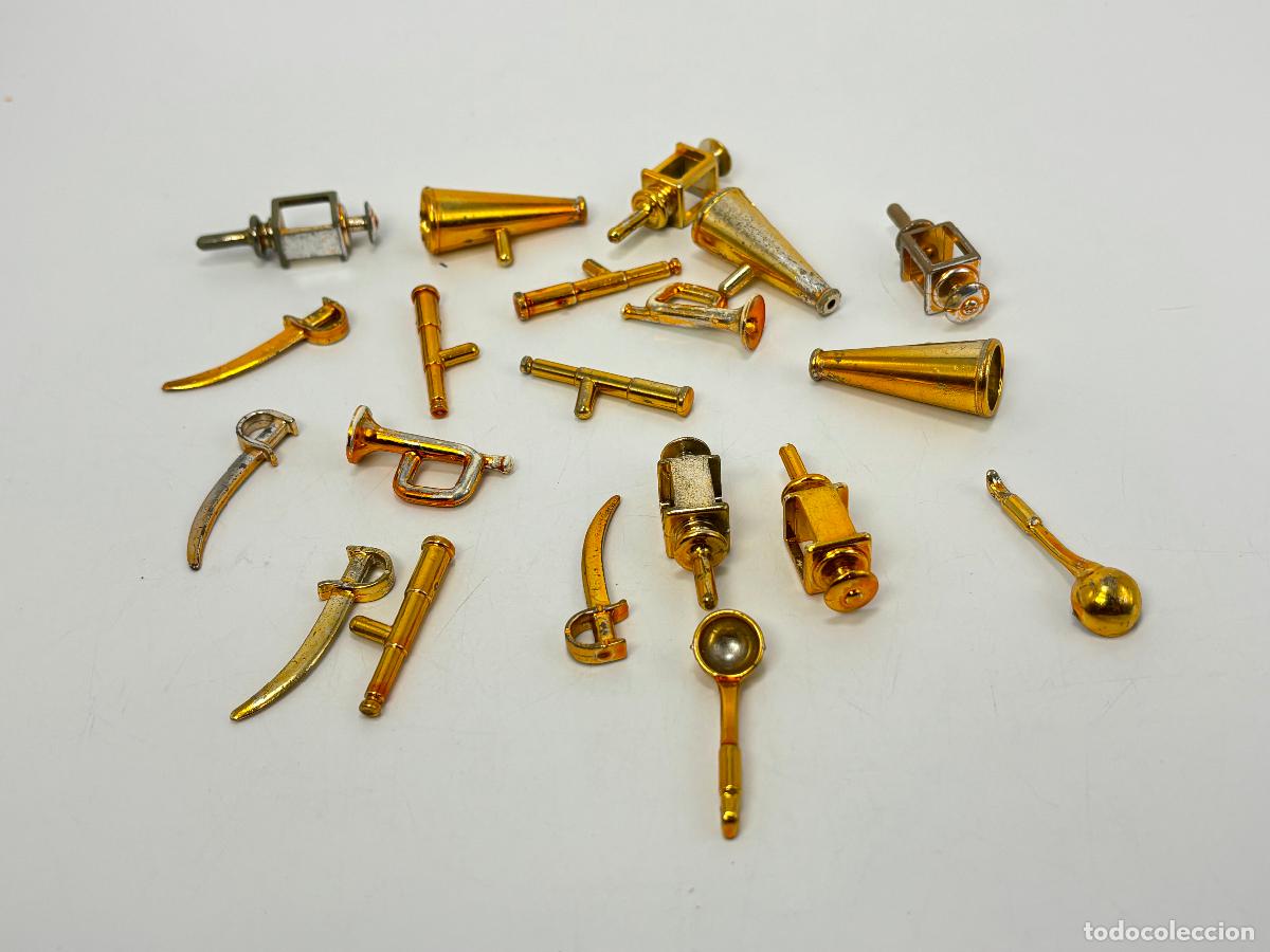 Playmobil: Playmobil lote trompeta espada lampara catalejo cromado dorado pirata