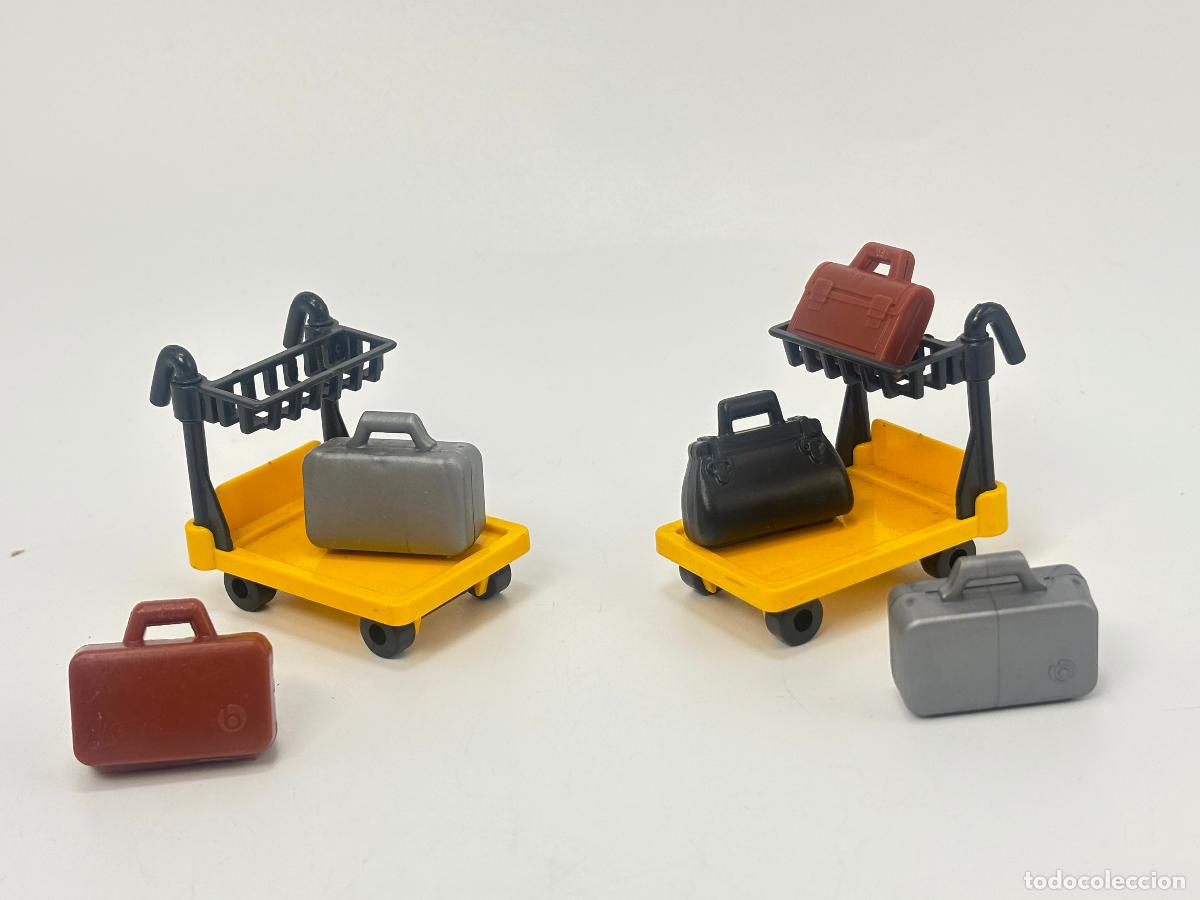 Playmobil: playmobil lote carro y maleta estaci&oacute;n tren