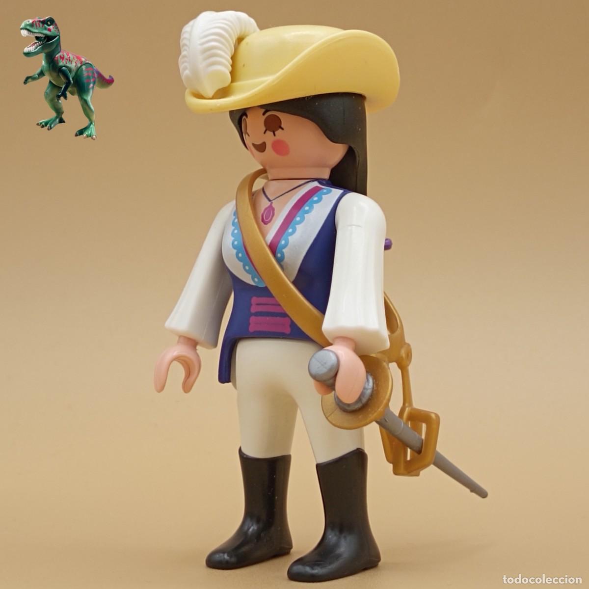 Playmobil: Playmobil figura mujer mosquetera espadachin duelista marinera capitana pirata