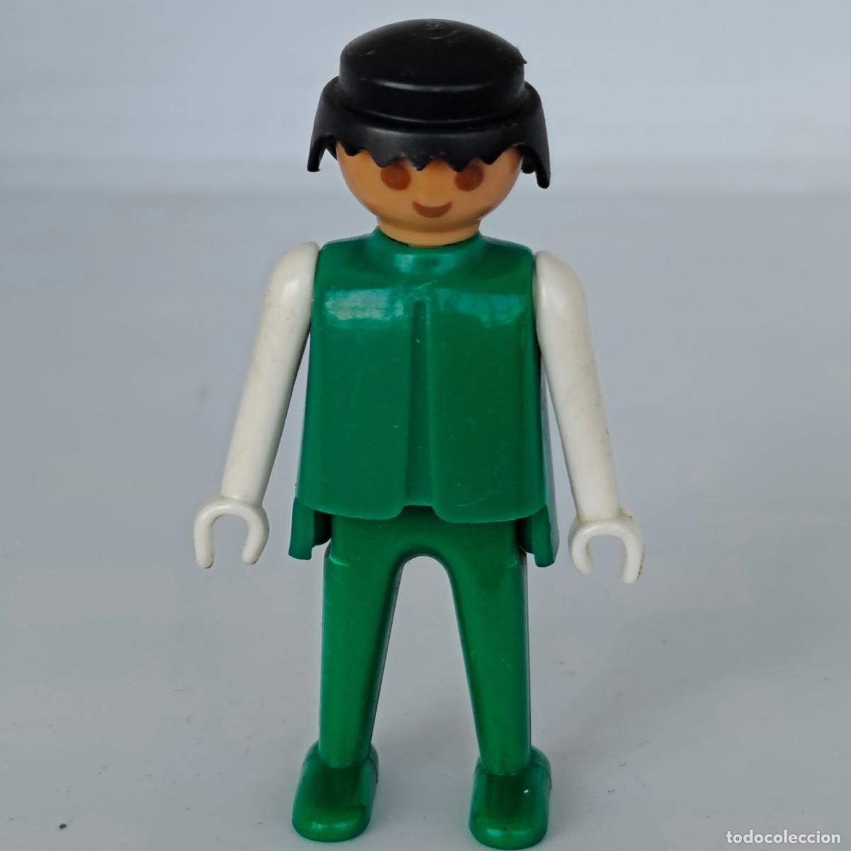 Playmobil: Famobil Playmobil Click de manos fijas, pecho verde y piernas brazos blancos barco pirata medieval
