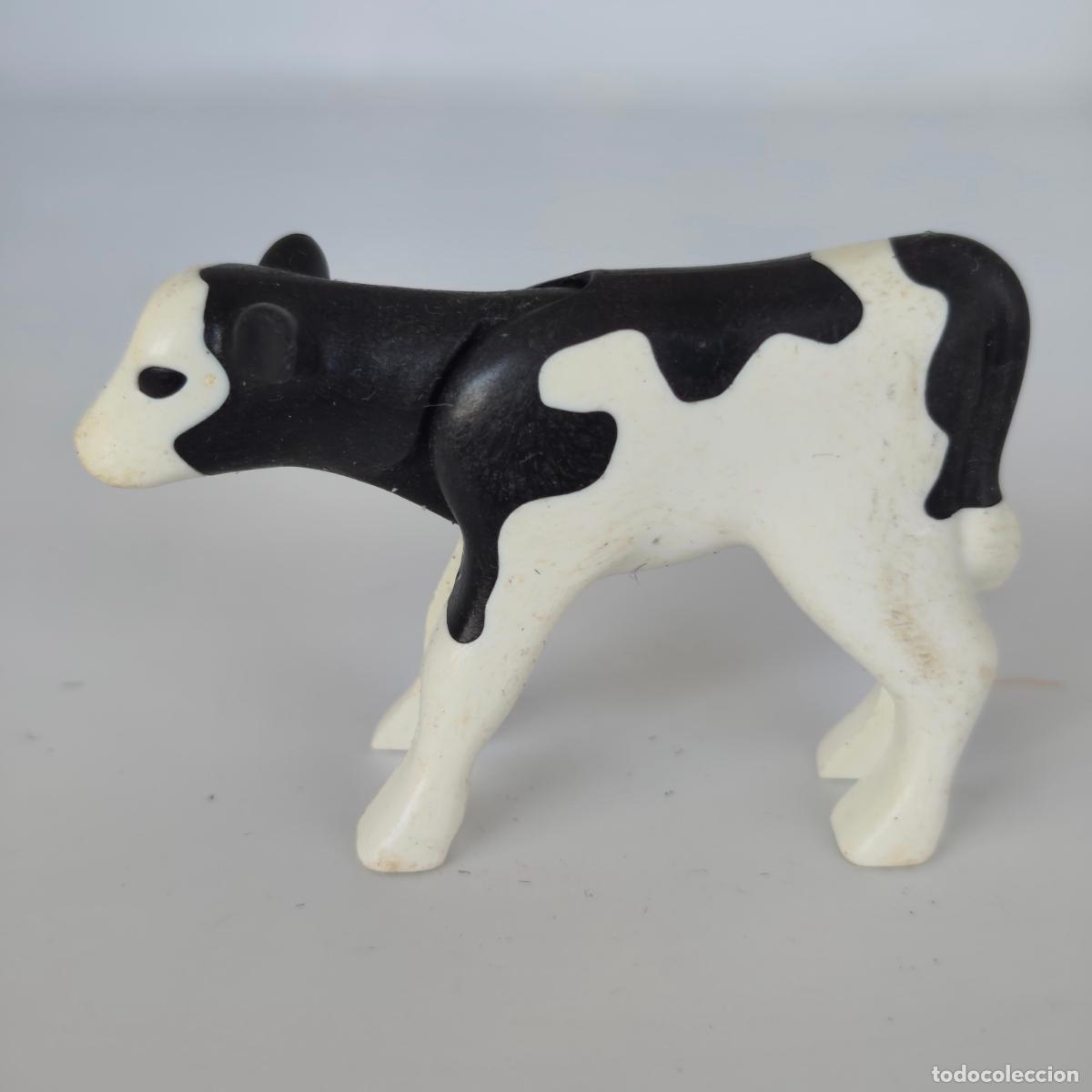 Playmobil: 3077 GRANJA PLAYMOBIL - TERNERO TERNERA negra BLANCA 7892