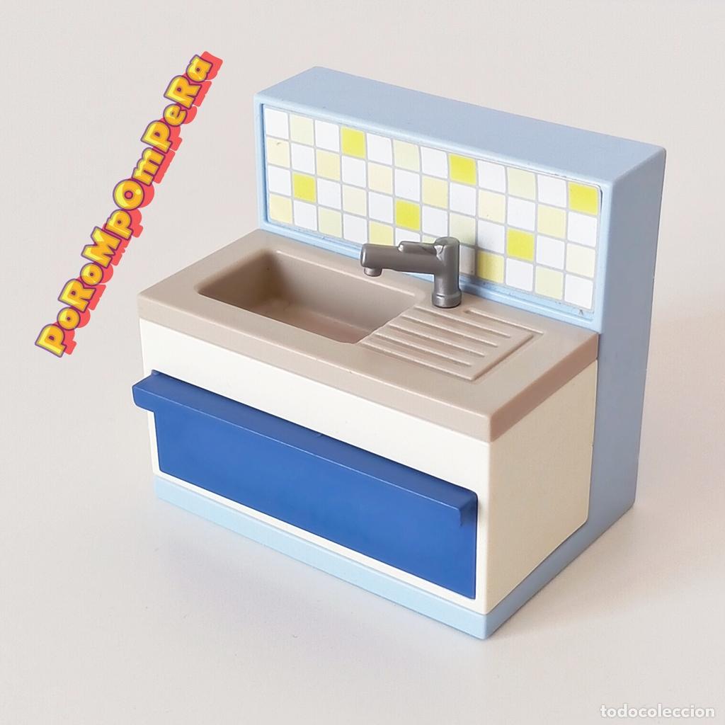 Playmobil: PLAYMOBIL fregadero de cocina similar 4857 mueble mobiliario casa MBX