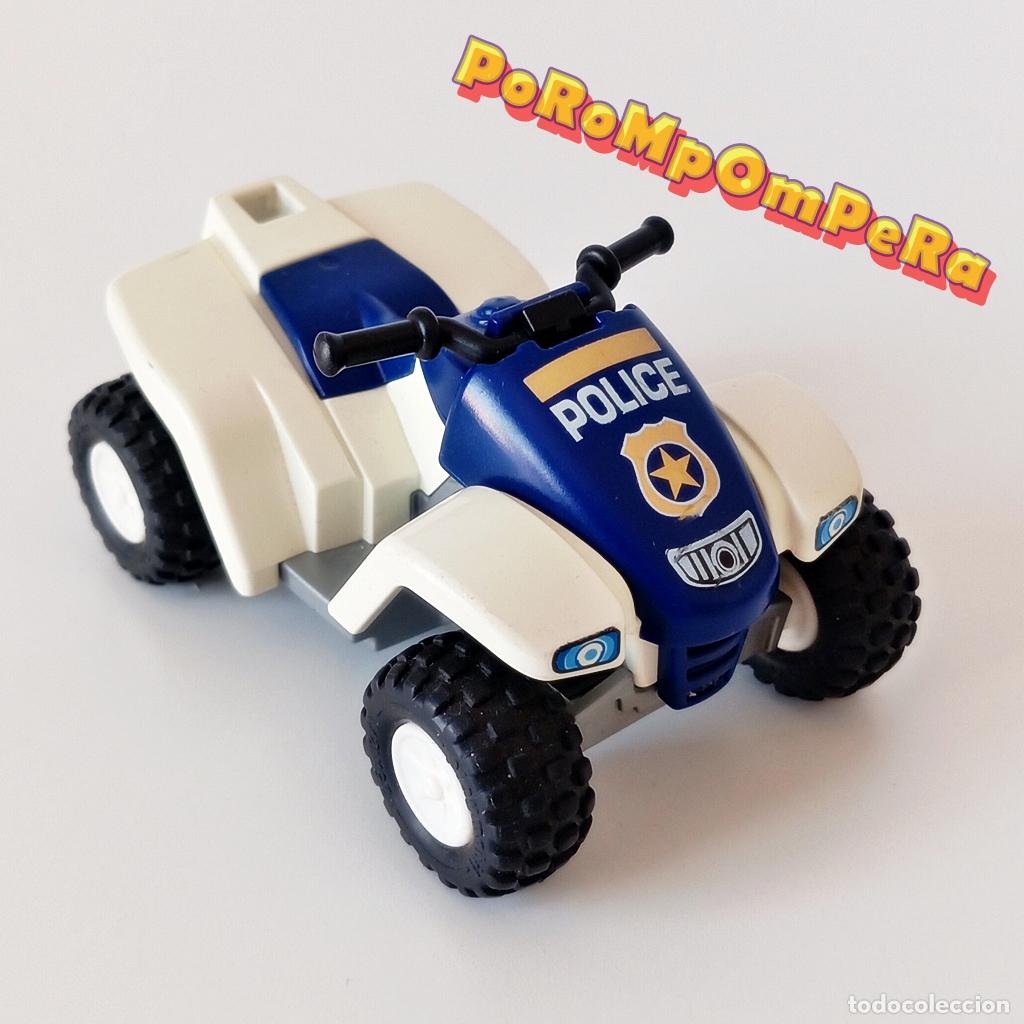 Playmobil: PLAYMOBIL quad polic&iacute;a playa 3655 6504 veh&iacute;culo CG6