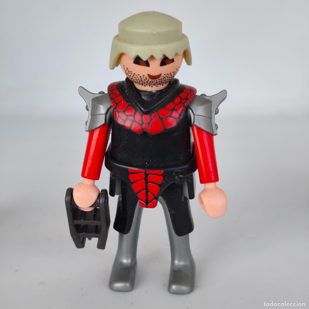 Playmobil: PLAYMOBIL FIGURA GUERRERO DRAGON ROJO MEDIEVAL pie 2004