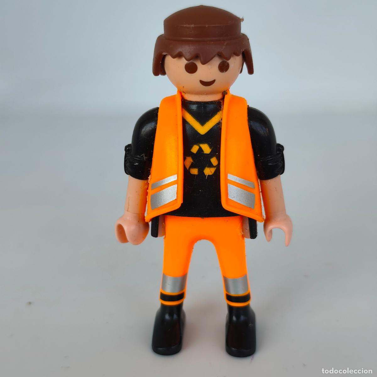 Playmobil: Playmobil pie 1997 obra obrero construcci&oacute;n