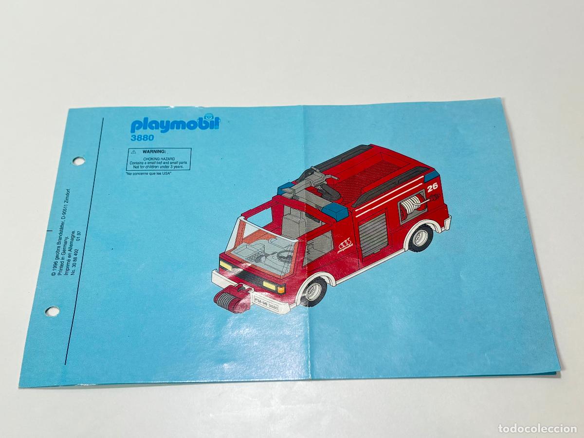 Playmobil: Playmobil 3880 instrucciones cami&oacute;n bombero