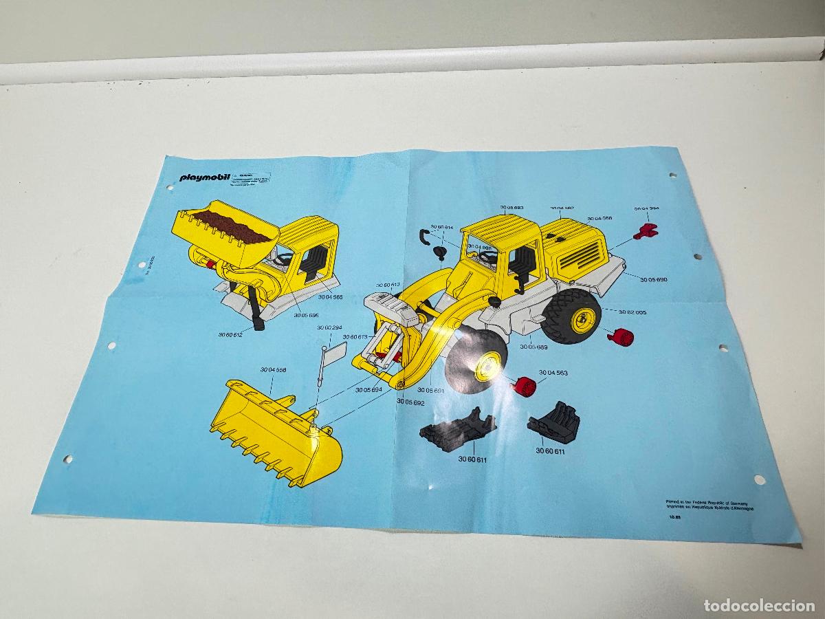 Playmobil: Playmobil 3458 instrucciones pala cargadora obra