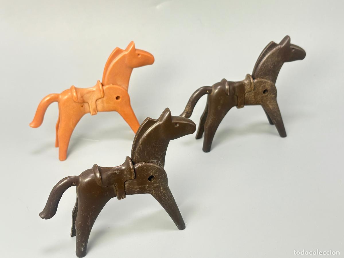 Playmobil: Playmobil lote caballo primera &eacute;poca con silla integrada