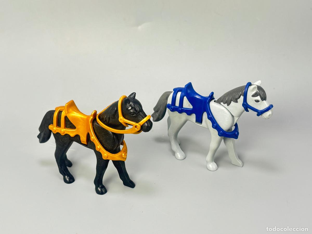 Playmobil: Playmobil lote caballo moderno con armadura medieval
