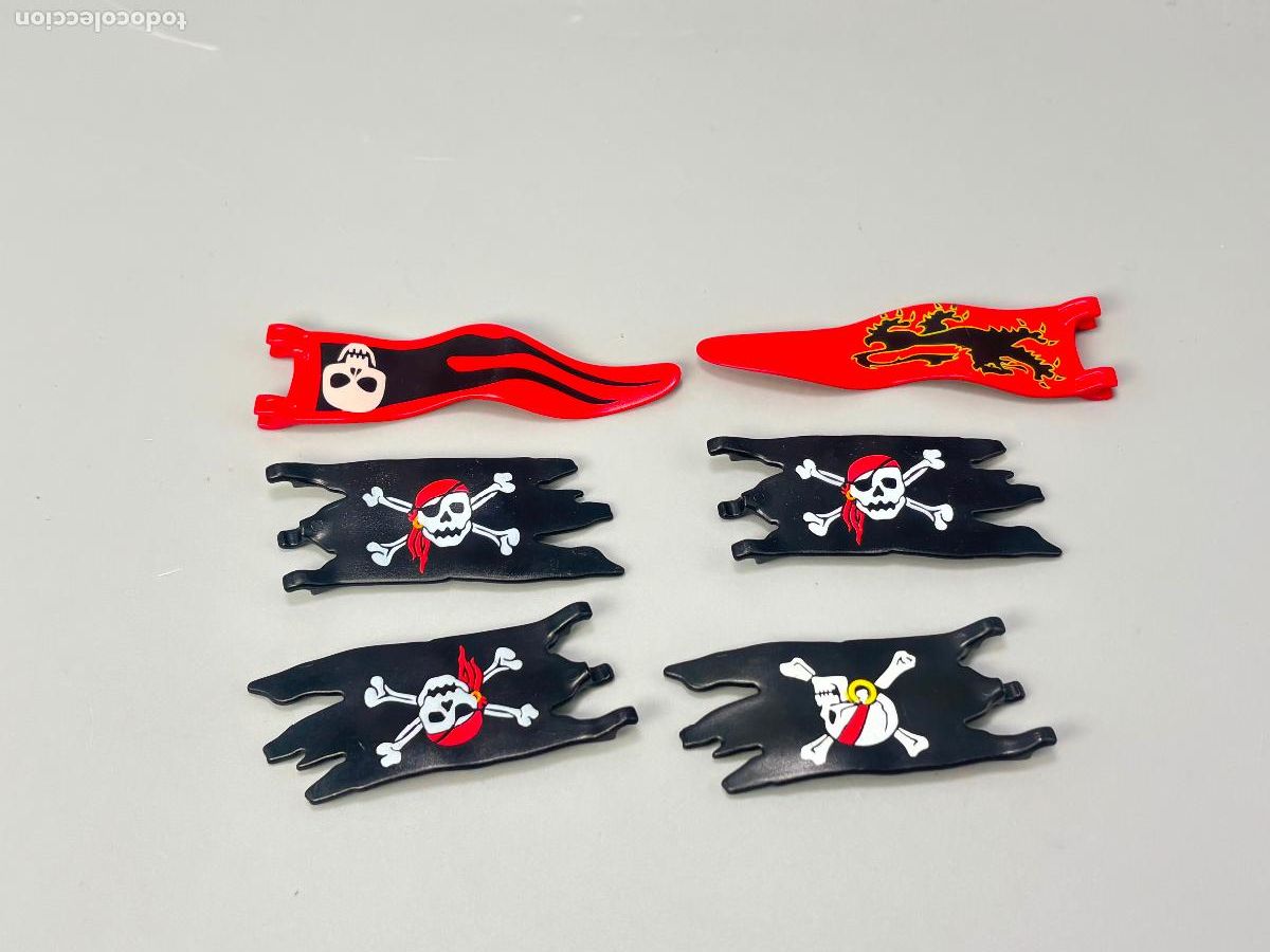 Playmobil: Playmobil lote bandera barco pirata