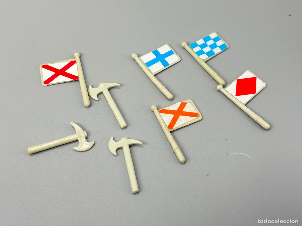 Playmobil: Playmobil lote se&ntilde;ales de navegaci&oacute;n bandera hacha pirata