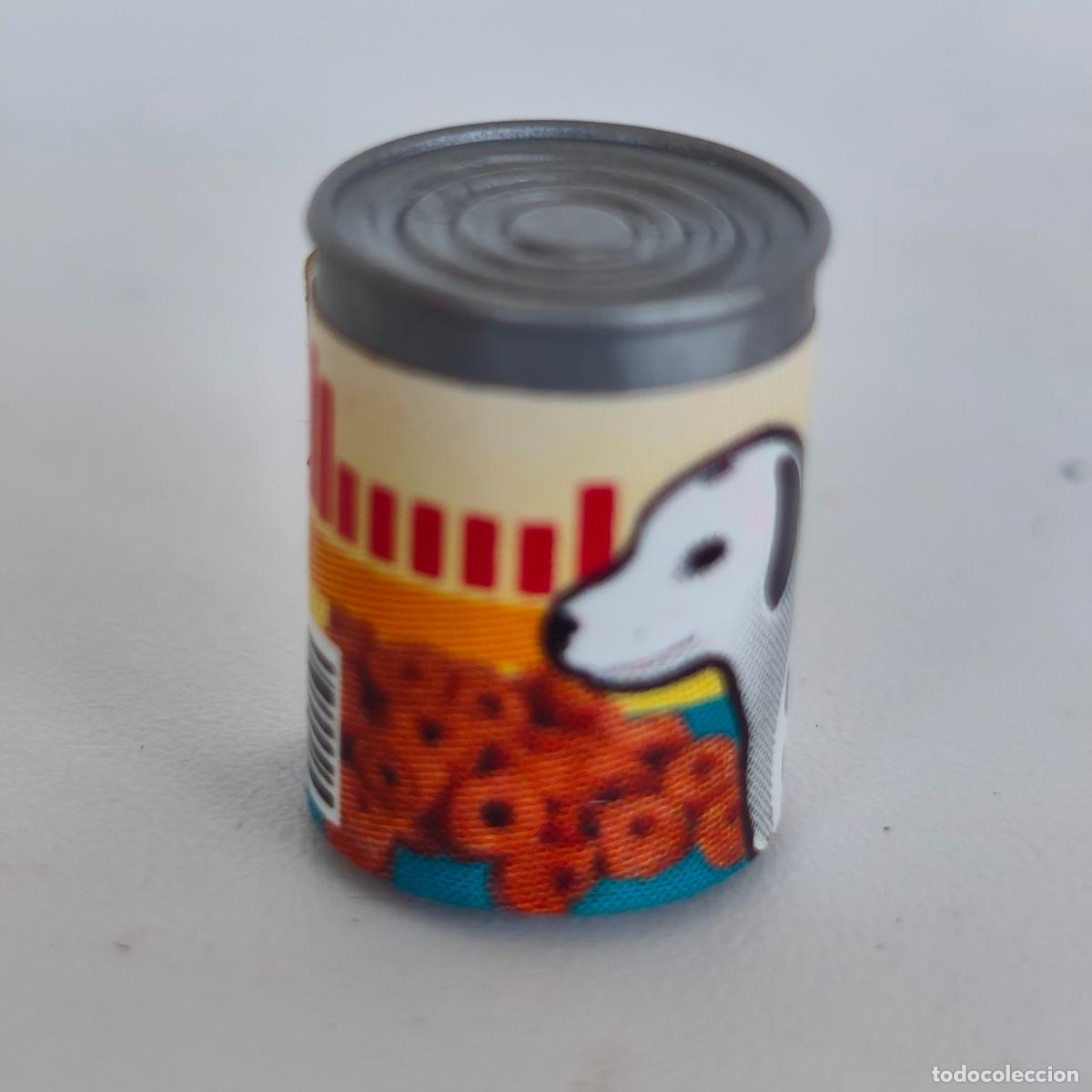 Playmobil: PLAYMOBIL LATA COMIDA DE PERRO CONSERVA TARRO BOTE ENVASE COCINA TIENDA SUPERMERCADO