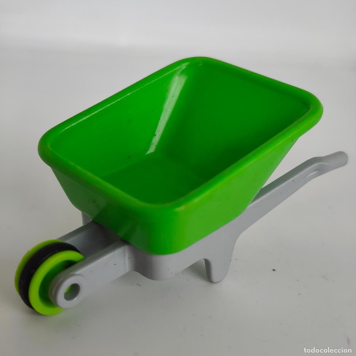 Playmobil: Playmobil - Carretilla Obras Granja verde 3756