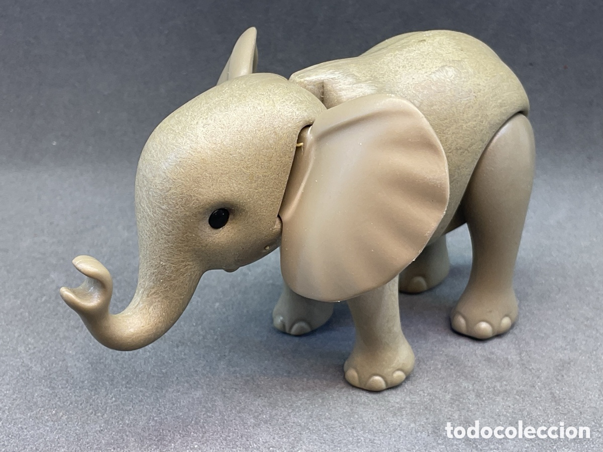 Playmobil: Antigua Figura Playmobil. Elefante Peque&ntilde;o . Geobra 1980.