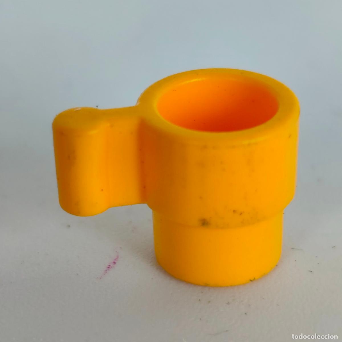 Playmobil: Camper Cocina Pieza Playmobil taza desayuno amarilla asa recta
