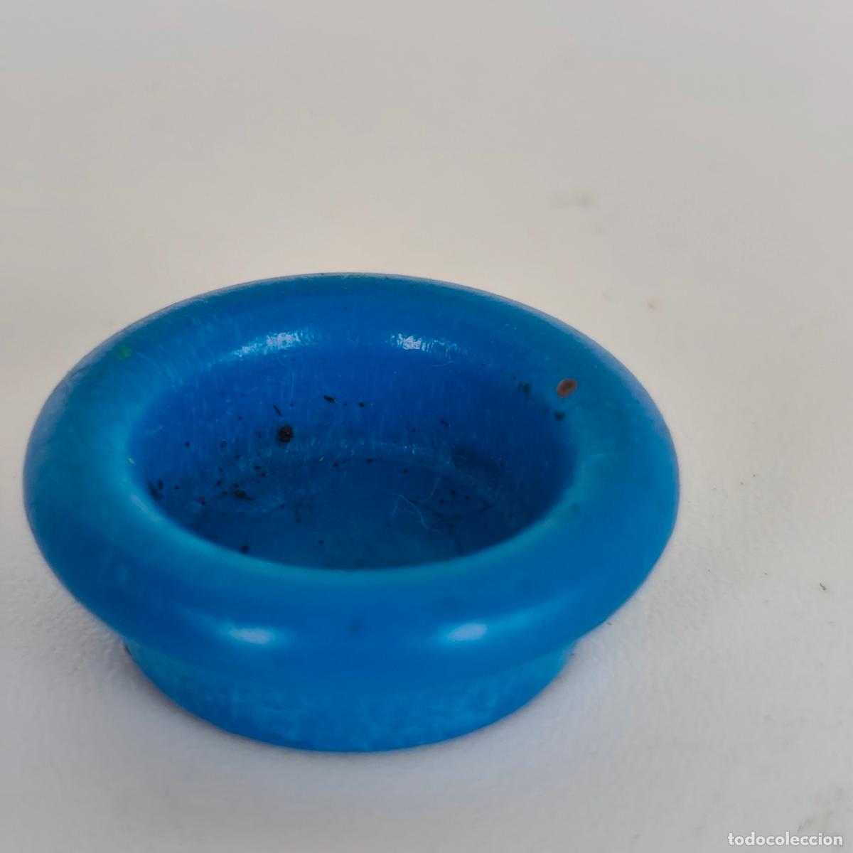 Playmobil: ACCESORIO PLAYMOBIL. CUENCO, ARENERO, COMEDERO PEQUE&Ntilde;O COLOR AZUL. REF ANIMALES