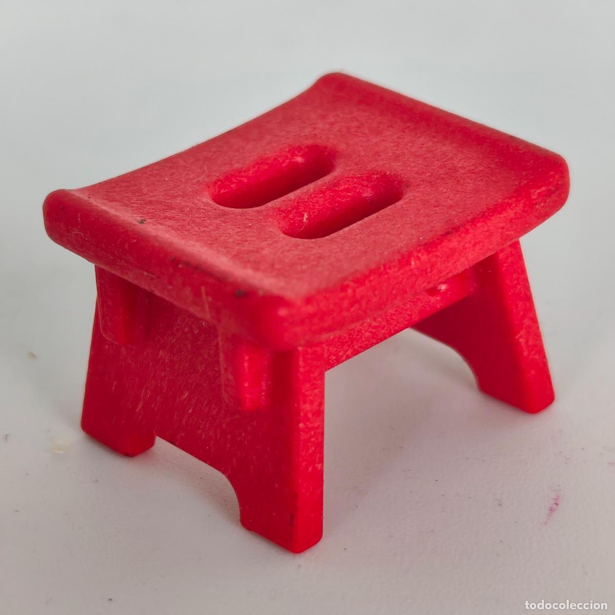 Playmobil: Taburete rojo Playmobil granja 6120