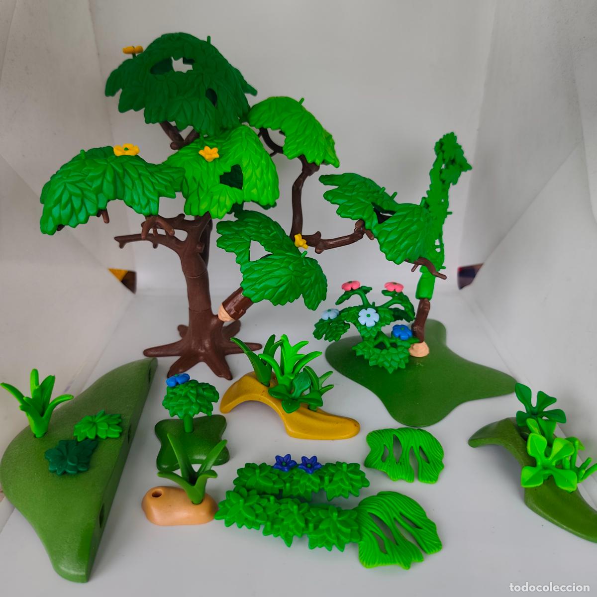 Playmobil: PLAYMOBIL LOTE ARBOL. VEGETACION. IDEAL DIORAMAS BOSQUE GRANJA 6120 ETC PLANTAS