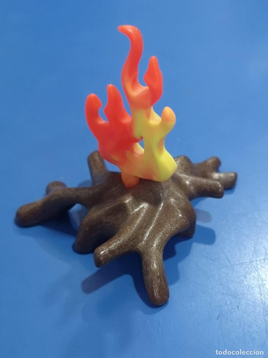 Playmobil: Playmobil fuego tronco ramas hoguera medieval oeste trampero fuego bomberos Neu