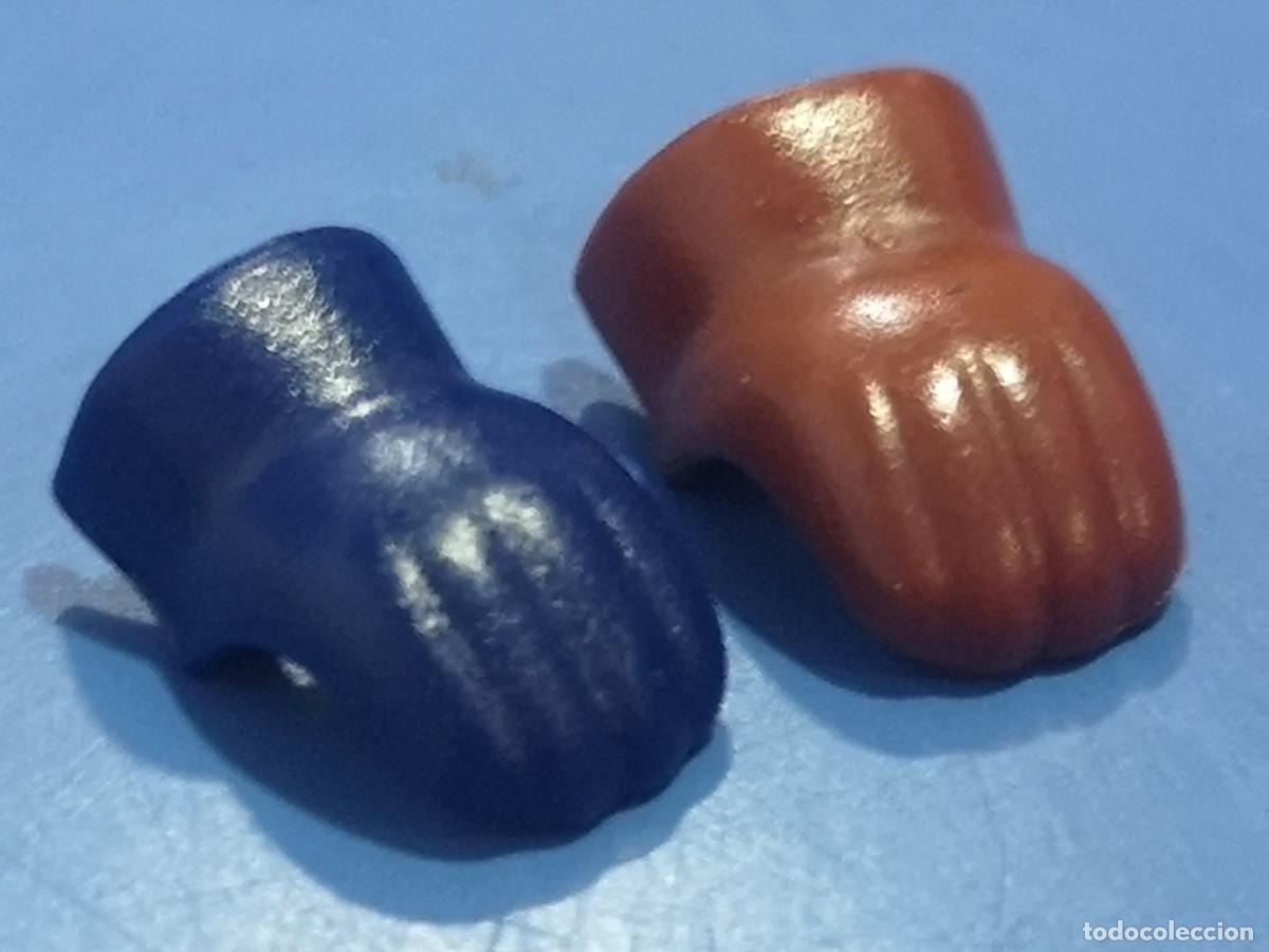 Playmobil: Playmobil guantes marr&oacute;n y azul ropa complementos accesorios soldado Neu