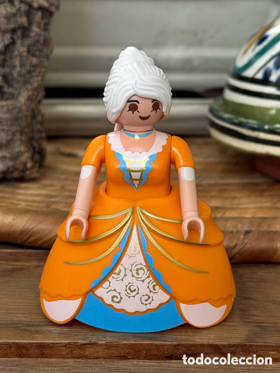 Playmobil: Playmobil princesa / reina vestido naranja