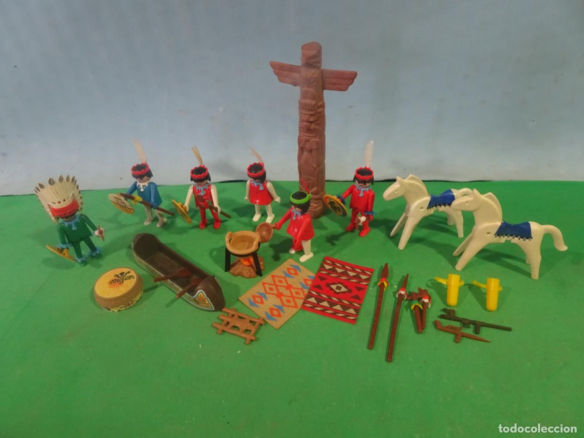 Playmobil: PLAYMOBIL - CAMPAMENTO INDIO-CABALLOS -INDIOS-OESTE