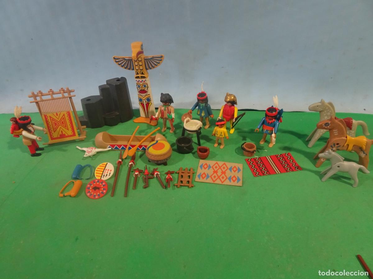 Playmobil: PLAYMOBIL - CAMPAMENTO INDIO -CABALLOS -INDIOS-OESTE