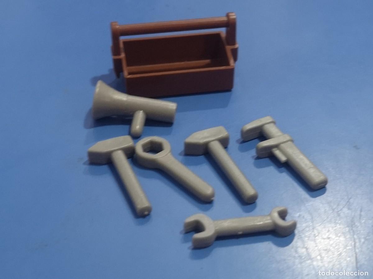 Playmobil: Playmobil caja herramientas taller mec&aacute;nico motor coche ciudad city complementos accesorios obra Neu